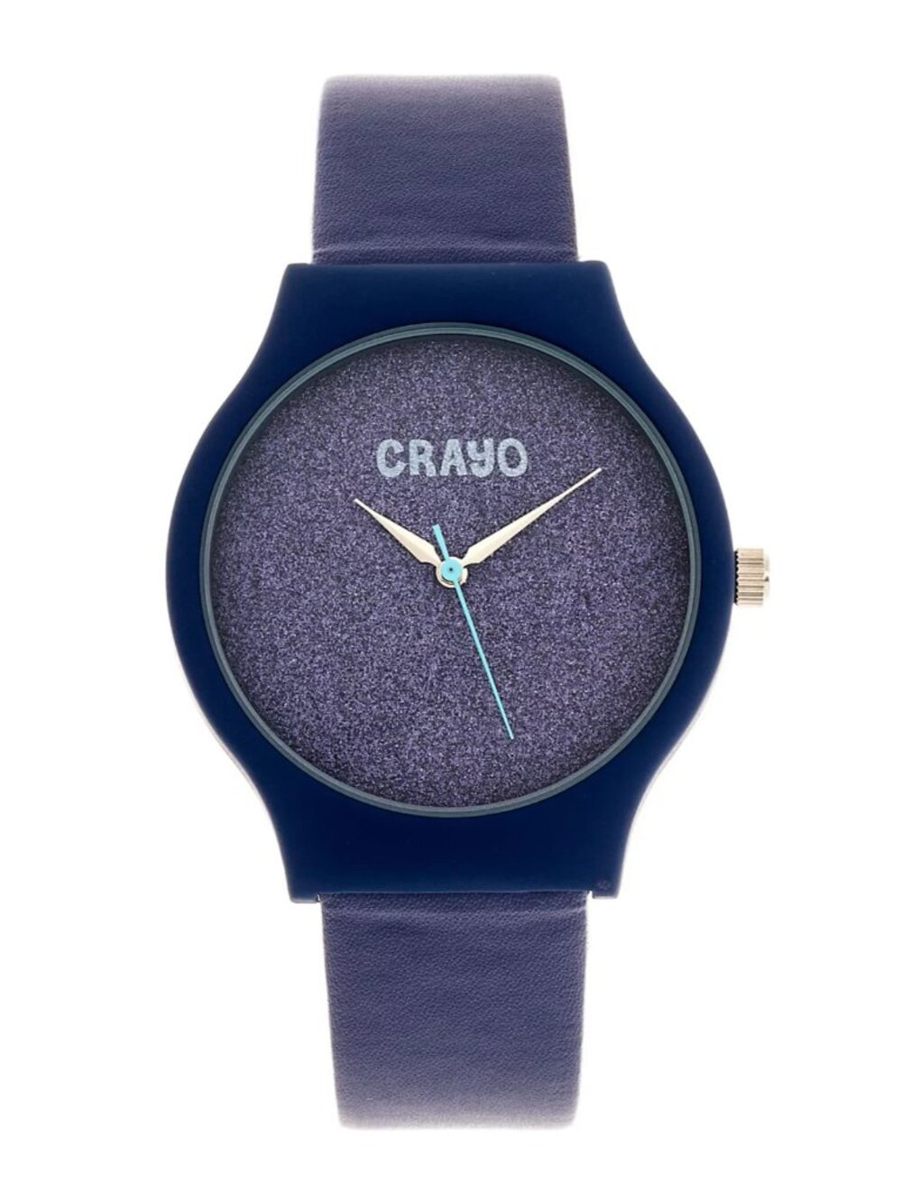 Crayo Glitter Women's Purple Glitter Dial Quartz Watch